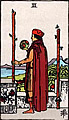 Image of the Rider Waite Two of Wands Tarot Card