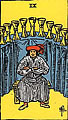 Image of the Rider Waite Nine of Cups Tarot Card