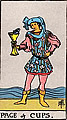 Image of the Rider Waite Page of Cups Tarot Card