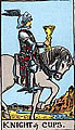 Image of the Rider Waite Knight of Cups Tarot Card