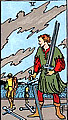 Image of the Rider Waite Five of Swords Tarot Card