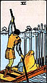 Image of the Rider Waite Six of Swords Tarot Card
